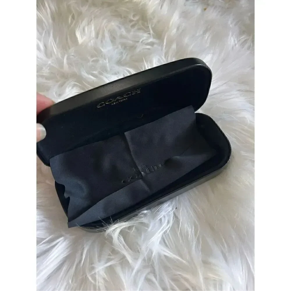 Coach eyeglass case black